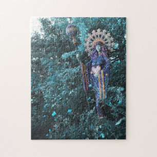 Puzzle aza goddess of feminine energy of the cosmos