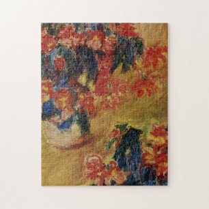 Puzzle Azalées rouges dans le Pot Monet Art