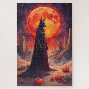 Puzzle Azawakh Halloween Dark Desert Fantastique