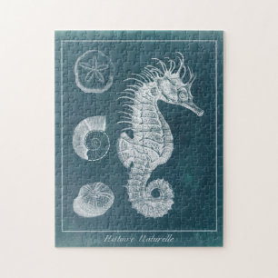 Puzzle Azure Seahorse Study I