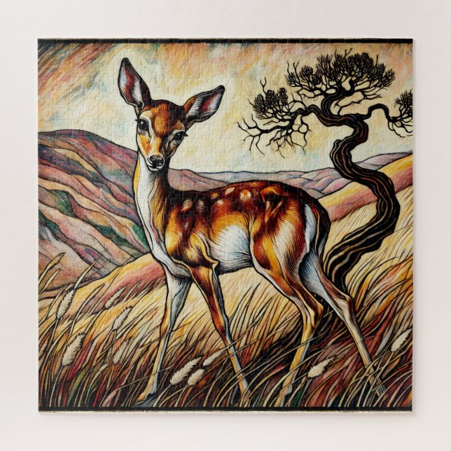 Puzzle Baby Deer 600 Stück (Vertikal)