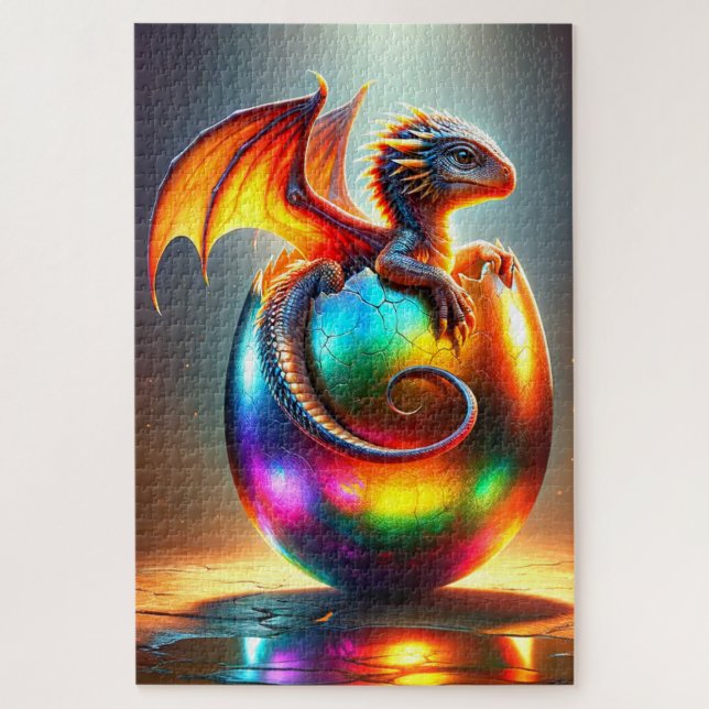 Puzzle Baby Dragon (Vertical)