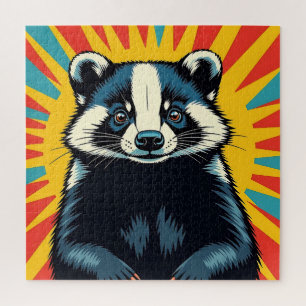 Puzzle Badger d'art Pop Cute