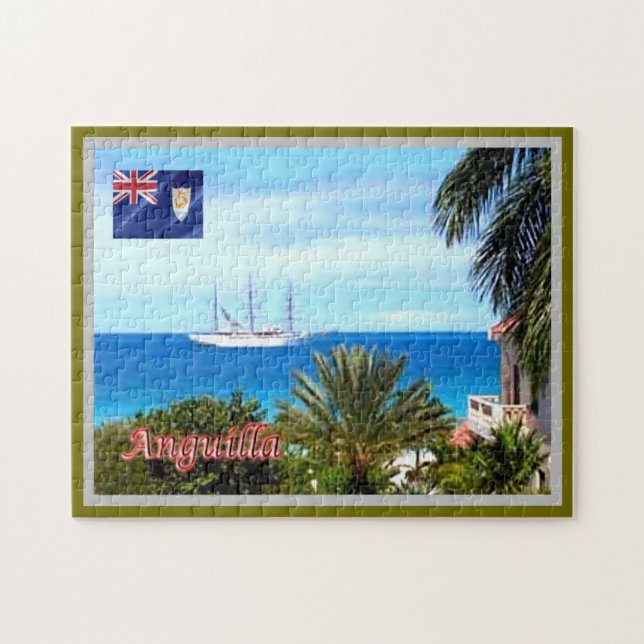 Puzzle Baie Longue - Anguilla - (Horizontal)