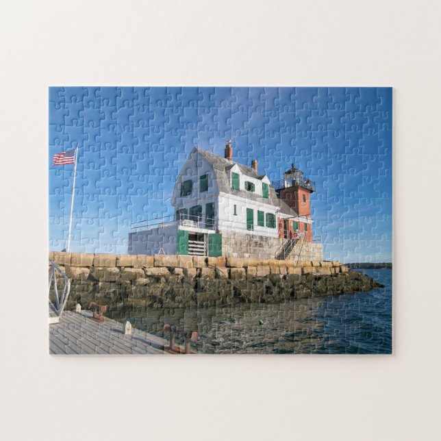 Puzzle Baie Maine de Penobscot de phare de brise-lames de (Horizontal)