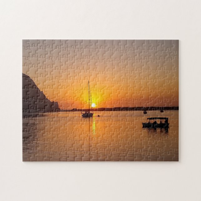 Puzzle Baie Morro au coucher du soleil (Horizontal)