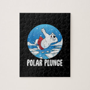 Puzzle Bain d'hiver Polar Plunge Ice Jump Polar Ours Bain
