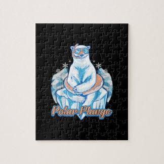 Puzzle Bain Polaire Plongée Ice Jump Funny Ours Polaire B