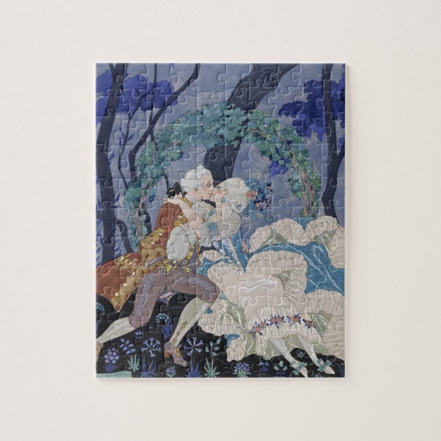 Puzzle Baiser secret, illustration pour des "fêtes (Vertical)