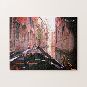Puzzle Balade en gondole à Venise Carte postale de vacanc