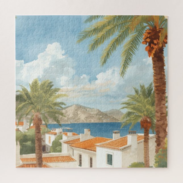 Puzzle Balearic Islands Vintage French Travel (Vertical)