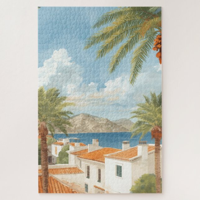 Puzzle Balearic Islands Vintage French Travel (Vertical)