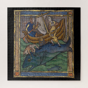 Puzzle Baleine bestiaire médiévale c. 1270