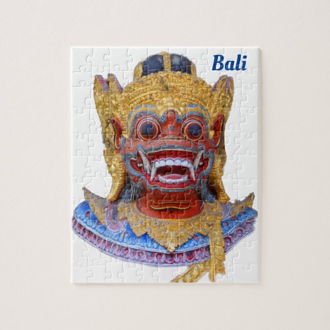 Puzzle Bali Indonesia - Monkey Dieu Statue (Vertical)