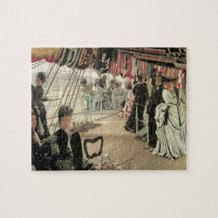 Puzzle Balle à bord par James Tissot, Art victorien