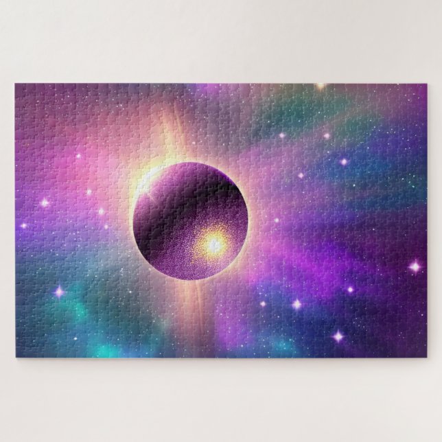 Puzzle Balle Cosmic Parfait Purple Science-Fiction Sphère (Horizontal)