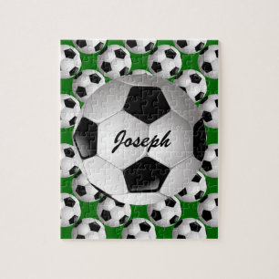 Puzzle Ballon de football personnalisé sur le motif du