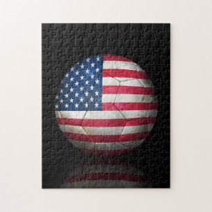 Puzzle Ballon de football usé du football de drapeau