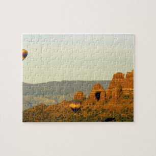Puzzle Ballons à air chaud à Sedona, Arizona, États-Unis.