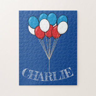 Puzzle Ballons bleu blanc rouge patriotique Personnalis