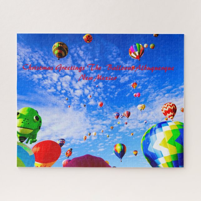 Puzzle Ballons Nouveau-Mexique. voeux de Noël (Horizontal)