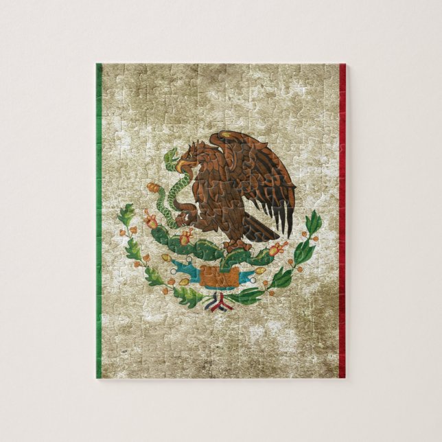 Puzzle Bandera de México - drapeau du Mexique (Vertical)