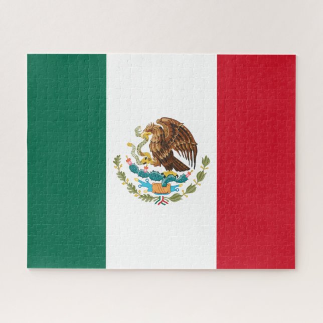 Puzzle Bandera de Mexico Drapeau national Mexicanos (Horizontal)