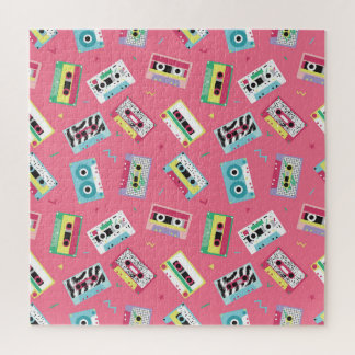 Puzzle Bandes audio rétro : Style des années 80.