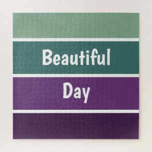 Puzzle Bandes Vertes Et Violettes