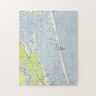 Puzzle Banques externes du nord vintages Map (1940)