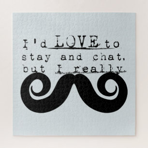 Puzzle Barbe Bleue Grise Noire Drôle Humour Je Moustache