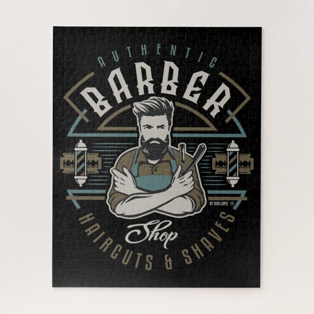 Puzzle Barber Shop (Vertical)