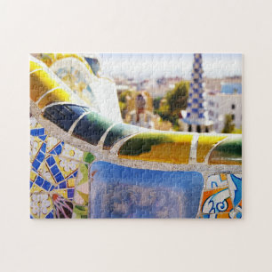 Puzzle Barcelone Espagne Parc Guell Travel Photo