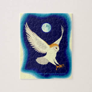 Puzzle "Barn Owl in Swoop"