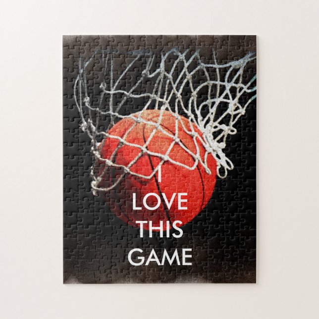 Puzzle Basket-ball Illustration Peinture Art Sports (Vertical)
