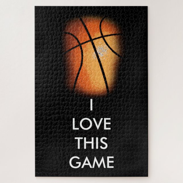 Puzzle Basket-ball Illustration Peinture Art Sports (Vertical)