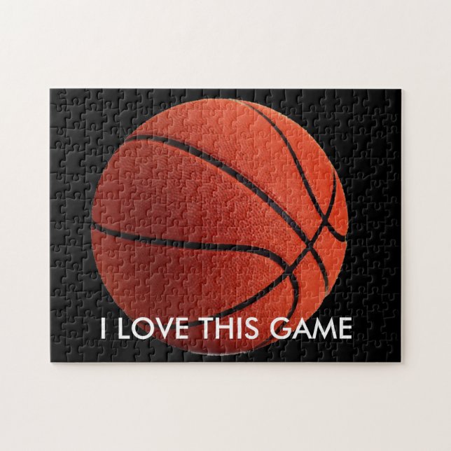 Puzzle Basket-ball Illustration Peinture Art Sports (Horizontal)