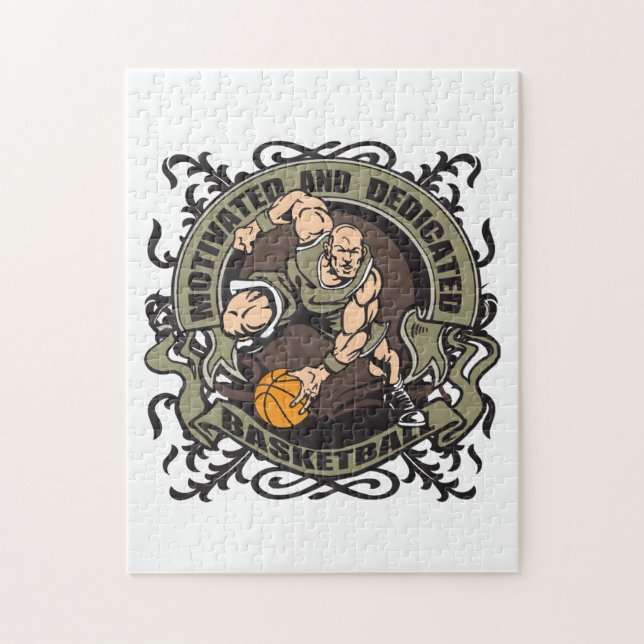 Puzzle Basket-ball motivé (Vertical)