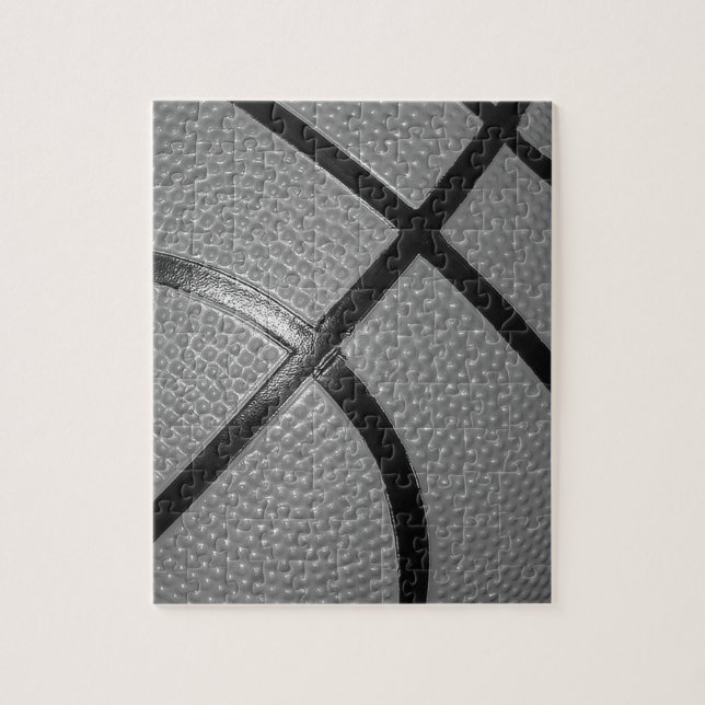 Puzzle Basket-ball noir et blanc (Vertical)