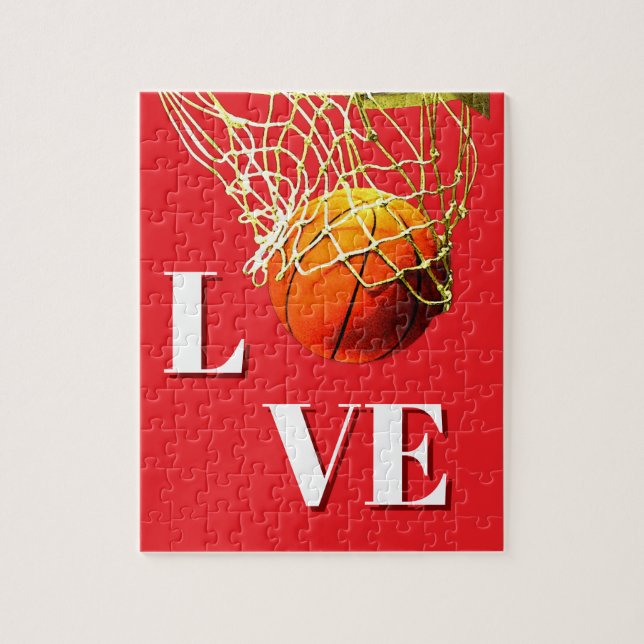 Puzzle Basketball I Love (Vertical)