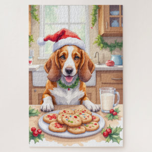 Puzzle Basset Hound Adorable qui se glisse des Cookies de