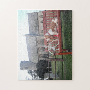 Puzzle Basset Hound Kirche