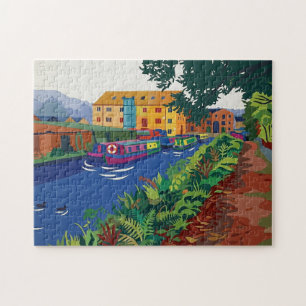 Puzzle Bassin du Canal de Sowerby Bridge, peinture de sty