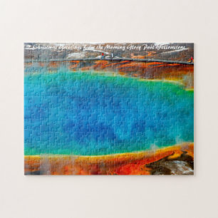 Puzzle Bassin Morning Glory Yellowstone. Vœu de Noël