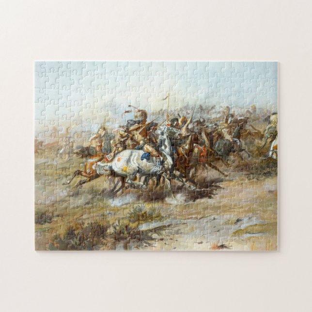 Puzzle Bataille Custer de Little Bighorn Russell (Horizontal)