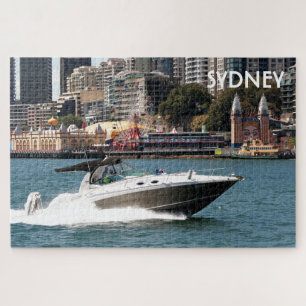 Puzzle Bateau à moteur sur la baie de Sydney, Australie