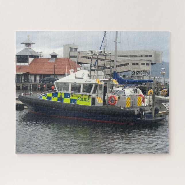 Puzzle Bateau de patrouille de la police britannique, Rot (Horizontal)