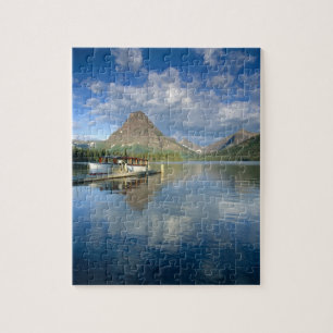 Puzzle Bateau de Tourisme Amarré au lac Two Medicine dans