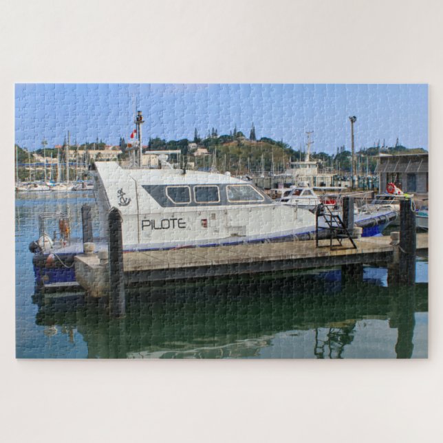Puzzle Bateau pilote, Nouméa, Nouvelle-Calédonie (Horizontal)