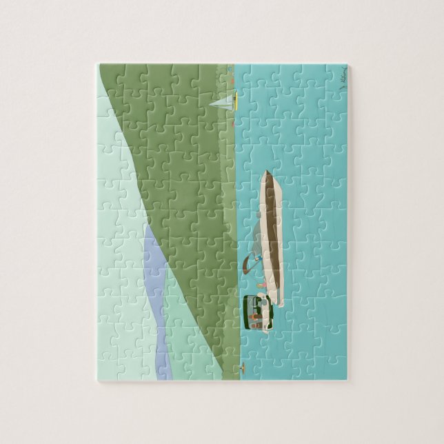 Puzzle Bateau sur le lac George (Vertical)